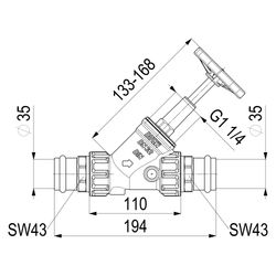 Schlösser Freistromventil Blue-tec mit Pressanschluss IG, ohne Entleerung und... SCHLOESSER-0015093500001 4044997170892 (Abb. 1)