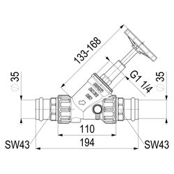 Schlösser Freistromventil mit Pressanschluss IG, Entleerung und steigender Sp... SCHLOESSER-0015183500001 4044997170991 (Abb. 1)