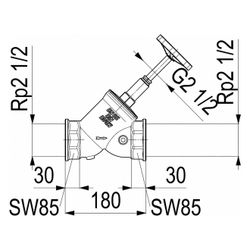 Schlösser Freistromventil Blue-tec mit Muffenanschluss, ohne Entleerung und m... SCHLOESSER-0015266500001 4044997250068 (Abb. 1)