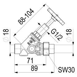 Schlösser Freistromventil ohne Entleerung, mit Lötverschraubung im Ausgang un... SCHLOESSER-0015401800001 4044997114681 (Abb. 1)