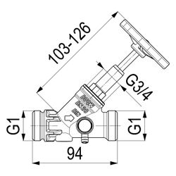 Schlösser Freistromventil Blue-tec mit Außengewinde MULTI, mit Entleerung und... SCHLOESSER-0015492000001 4044997185285 (Abb. 1)