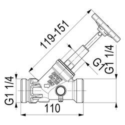 Schlösser Freistromventil mit Außengewinde MULTI, Entleerung und steigender S... SCHLOESSER-0015472500001 4044997115589 (Abb. 1)