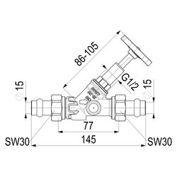 Schlösser Freistromventil Blue-tec mit Pressanschluss AG MULTI, ohne Entleeru... SCHLOESSER-0015541500001 4044997171561 (Abb. 1)