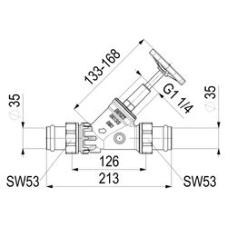 Schlösser Freistromventil Blue-tec mit Pressanschluss AG MULTI, ohne Entleeru... SCHLOESSER-0015543500001 4044997171646 (Abb. 1)