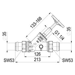 Schlösser Freistromventil mit Pressanschluss AG MULTI, Entleerung und steigen... SCHLOESSER-0015573500001 4044997171721 (Abb. 1)