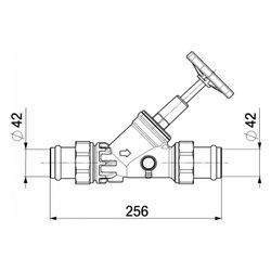 Schlösser Freistromventil mit Pressanschluss AG MULTI, Entleerung und steigen... SCHLOESSER-0015574000001 4044997115862 (Abb. 1)