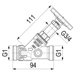 Schlösser Freistromventil Blue-tec mit Außengewinde MULTI, ohne Entleerung, m... SCHLOESSER-0015742000001 4044997191699 (Abb. 1)