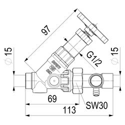 Schlösser Freistromventil mit Lötanschluss, Entl. in der Verschr. im Ausg. un... SCHLOESSER-0015751500001 4044997116081 (Abb. 1)