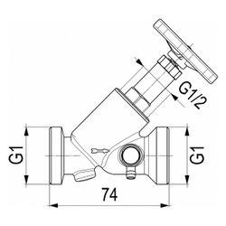 Schlösser Freistromventil mit Außengewinde für Kunststoffrohr, Entleerung und... SCHLOESSER-0015761500001 4044997116159 (Abb. 1)