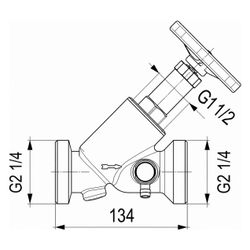 Schlösser Freistromventil mit Außengewinde für Kunststoffrohr, Entleerung und... SCHLOESSER-0015764000001 4044997116197 (Abb. 1)
