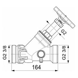 Schlösser Freistromventil Blue-tec mit Außengewinde MULTI, mit Entleerung und... SCHLOESSER-0015795000001 4044997250150 (Abb. 1)