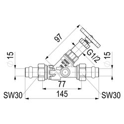 Schlösser Freistromventil Blue-tec mit Pressanschluss AG MULTI, ohne Entleer.... SCHLOESSER-0015841500001 4044997171943 (Abb. 1)