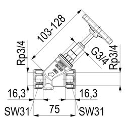 Schlösser KFR-Ventil Blue-tec mit Muffenanschluss, ohne Entleerung, mit steig... SCHLOESSER-0016162000001 4044997116760 (Abb. 1)