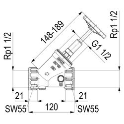 Schlösser KFR-Ventil Blue-tec mit Muffenanschluss, Entleerung und steigender ... SCHLOESSER-0016214000001 4044997117217 (Abb. 1)