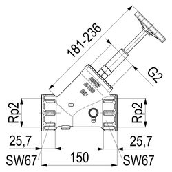Schlösser KFR-Ventil Blue-tec mit Muffenanschluss, Entleerung und steigender ... SCHLOESSER-0016215000001 4044997117224 (Abb. 1)