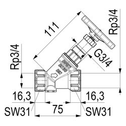 Schlösser KFR-Ventil Blue-tec mit Muffenanschluss, ohne Entleerung, mit nicht... SCHLOESSER-0016262000001 4044997117323 (Abb. 1)