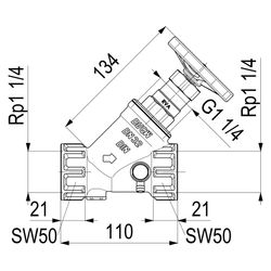 Schlösser KFR-Ventil mit Muffenanschluss, Entleerung und nichtsteigender Spin... SCHLOESSER-0016303200001 4044997117446 (Abb. 1)