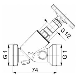 Schlösser KFR-Ventil mit Außengewinde für Kunststoffrohr, ohne Entleerung und... SCHLOESSER-0016711500001 4044997118184 (Abb. 1)
