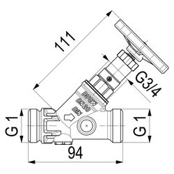 Schlösser KFR-Ventil mit Außengewinde MULTI, ohne Entleerung und mit nichtste... SCHLOESSER-0016722000001 4044997118351 (Abb. 1)
