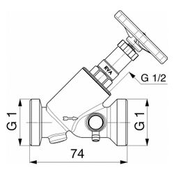 Schlösser KFR-Ventil mit Außengewinde für Kunststoffrohr, Entleerung und nich... SCHLOESSER-0016761500001 4044997118573 (Abb. 1)