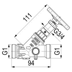 Schlösser KFR-Ventil Blue-tec mit Außengewinde MULTI, Entleerung und nichtste... SCHLOESSER-0016792000001 4044997172629 (Abb. 1)