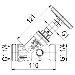 Schlösser KFR-Ventil mit Außengewinde MULTI, Entleerung und nichtsteigender S... SCHLOESSER-0016772500001 4044997118771 (Abb. 1)
