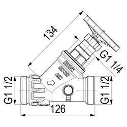 Schlösser KFR-Ventil mit Außengewinde MULTI, Entleerung und nichtsteigender S... SCHLOESSER-0016773200001 4044997118801 (Abb. 1)