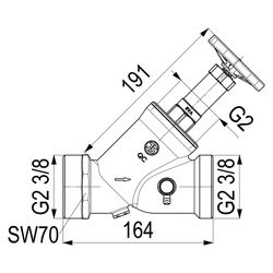 Schlösser KFR-Ventil mit Außengewinde MULTI, Entleerung und nichtsteigender S... SCHLOESSER-0016775000001 4044997118863 (Abb. 1)
