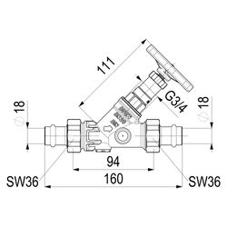 Schlösser KFR-Ventil mit Pressanschluss AG MULTI, ohne Entleerung und mit nic... SCHLOESSER-0016821800001 4044997172704 (Abb. 1)