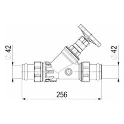Schlösser KFR-Ventil mit Pressanschluss AG MULTI, ohne Entleerung und mit nic... SCHLOESSER-0016824200001 4044997172773 (Abb. 1)