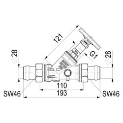 Schlösser KFR-Ventil Blue-tec mit Pressanschluss AG MULTI, Entleerung und nic... SCHLOESSER-0016892800001 4044997173121 (Abb. 1)