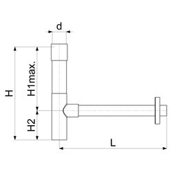 Schlösser Siphon Stylist de Luxe, in massiver Ausführung, mit gegossener Tass... SCHLOESSER-0017433250001 4044997181188 (Abb. 1)