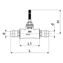 Schlösser Unterputzventil variabel, mit Einbauhilfe, Pressanschluss 15mm... SCHLOESSER-0017941500001 4044997215234 (Abb. 1)