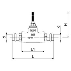 Schlösser Unterputzventil variabel, mit Einbauhilfe, Pressanschluss 18mm... SCHLOESSER-0017941800001 4044997250624 (Abb. 1)