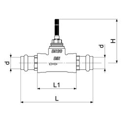 Schlösser Unterputzventil variabel, mit Einbauhilfe, Pressanschluss 22mm... SCHLOESSER-0017942200001 4044997215241 (Abb. 1)