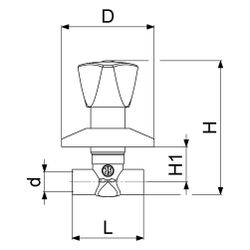 Schlösser Unterputzventil mit Dreikanthaubengriff, Lötanschluss 15mm, Messing... SCHLOESSER-0017961500001 4044997121412 (Abb. 1)