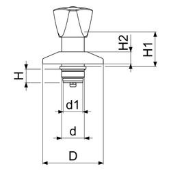 Schlösser Unterputzventil-Oberteil mit Dreikantgriff, mit Hülse und Rosette, ... SCHLOESSER-0018042000001 4044997173619 (Abb. 1)