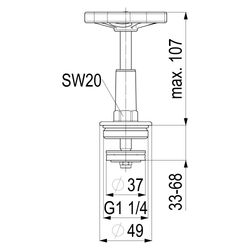 Schlösser Fettkammer-Oberteil für Freistromventil DIN 3502 mit steigender Spi... SCHLOESSER-0018163200001 4044997124031 (Abb. 1)