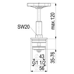 Schlösser Fettkammer-Oberteil für Freistromventil DIN 3502 mit steigender Spi... SCHLOESSER-0018164000001 4044997124062 (Abb. 1)