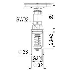 Schlösser Fettkammer-Oberteil für KFR-Ventil DIN 3502 mit nichtsteigender Spi... SCHLOESSER-0018212000001 4044997125663 (Abb. 1)