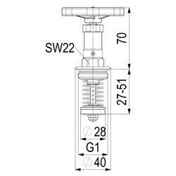 Schlösser Fettkammer-Oberteil für KFR-Ventil DIN 3502 mit nichtsteigender Spi... SCHLOESSER-0018212500001 4044997125786 (Abb. 1)