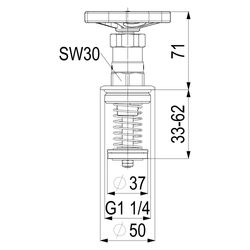 Schlösser Fettkammer-Oberteil für KFR-Ventil DIN 3502 mit nichtsteigender Spi... SCHLOESSER-0018213200001 4044997125878 (Abb. 1)