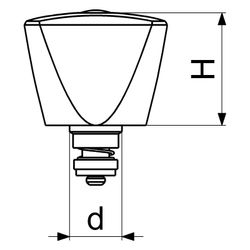 Schlösser Sanitär-Oberteil mit Rückschlagkegel und Dreikantgriff Blau, DN 10,... SCHLOESSER-0018261052001 4044997126615 (Abb. 1)