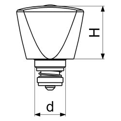 Schlösser Sanitär-Oberteil mit Rückschlagkegel und Dreikantgriff Rot, DN 15, ... SCHLOESSER-0018261551001 4044997126653 (Abb. 1)