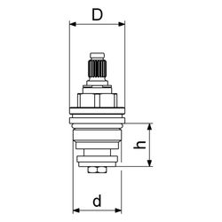Schlösser Sanitär-Oberteil, DN 15, 1/2"... SCHLOESSER-0018291500001 4044997126936 (Abb. 1)