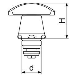 Schlösser Sanitär-Oberteil mit 3-Sterngriff, Farbpunkt Blau/Rot, DN 15, 1/2",... SCHLOESSER-0018301550001 4044997126981 (Abb. 1)