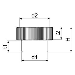 Schlösser Übergangsstück mit R-Muffe und Dichtung, 1/2" AG x 3/4" IG, verchro... SCHLOESSER-0018502050001 4044997127926 (Abb. 1)