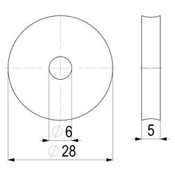 Schlösser Kegeldichtung für Durchgang- und Schrägsitzventil, DN 25, 1", EPDM... SCHLOESSER-0018602500001 4044997128794 (Abb. 1)