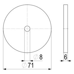 Schlösser Kegeldichtung für Durchgang- und Schrägsitzventil, DN 65, 2 1/2", E... SCHLOESSER-0018606500001 4044997128879 (Abb. 1)