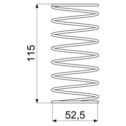 Schlösser Druckfeder für Rückschlagventil, DN 80, 3"... SCHLOESSER-0018748000001 4044997130537 (Abb. 1)